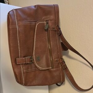 Brown Leather Shoulder Bag
